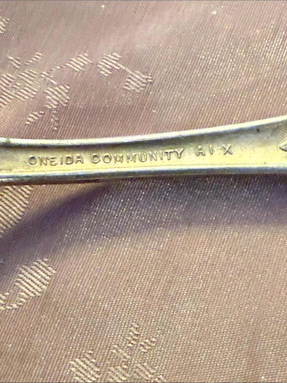Antique Decorative California Eureka Silver plated Serving Spoon